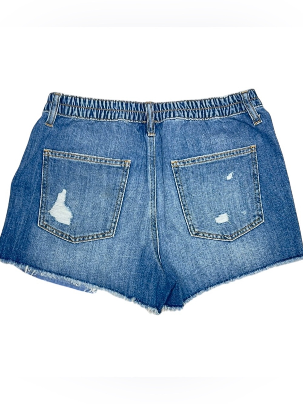 Aerie Daydream Denim Short Distressed Elastic waist Size Small - Picture 2 of 3